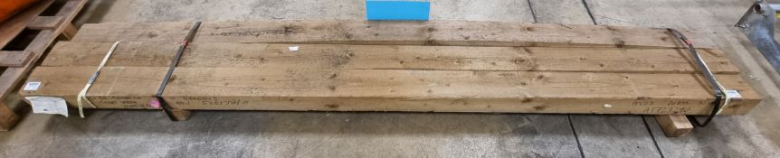 3x Lengths of 6x4" soft wood - 300cm Long