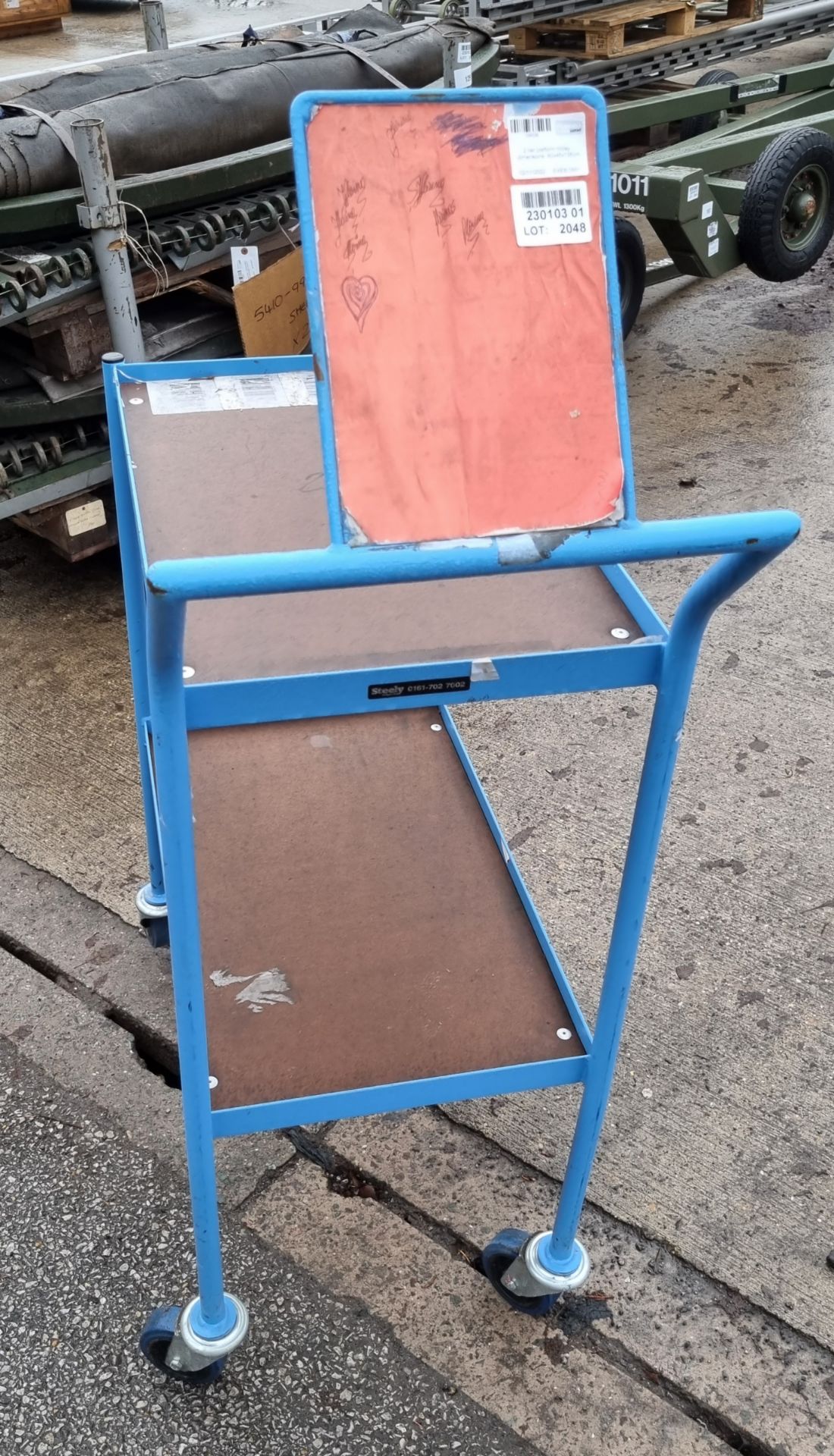 2 tier platform trolley - 80x45x135cm - Image 4 of 4