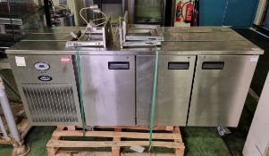 Foster PRO1/3H 3 door counter fridge