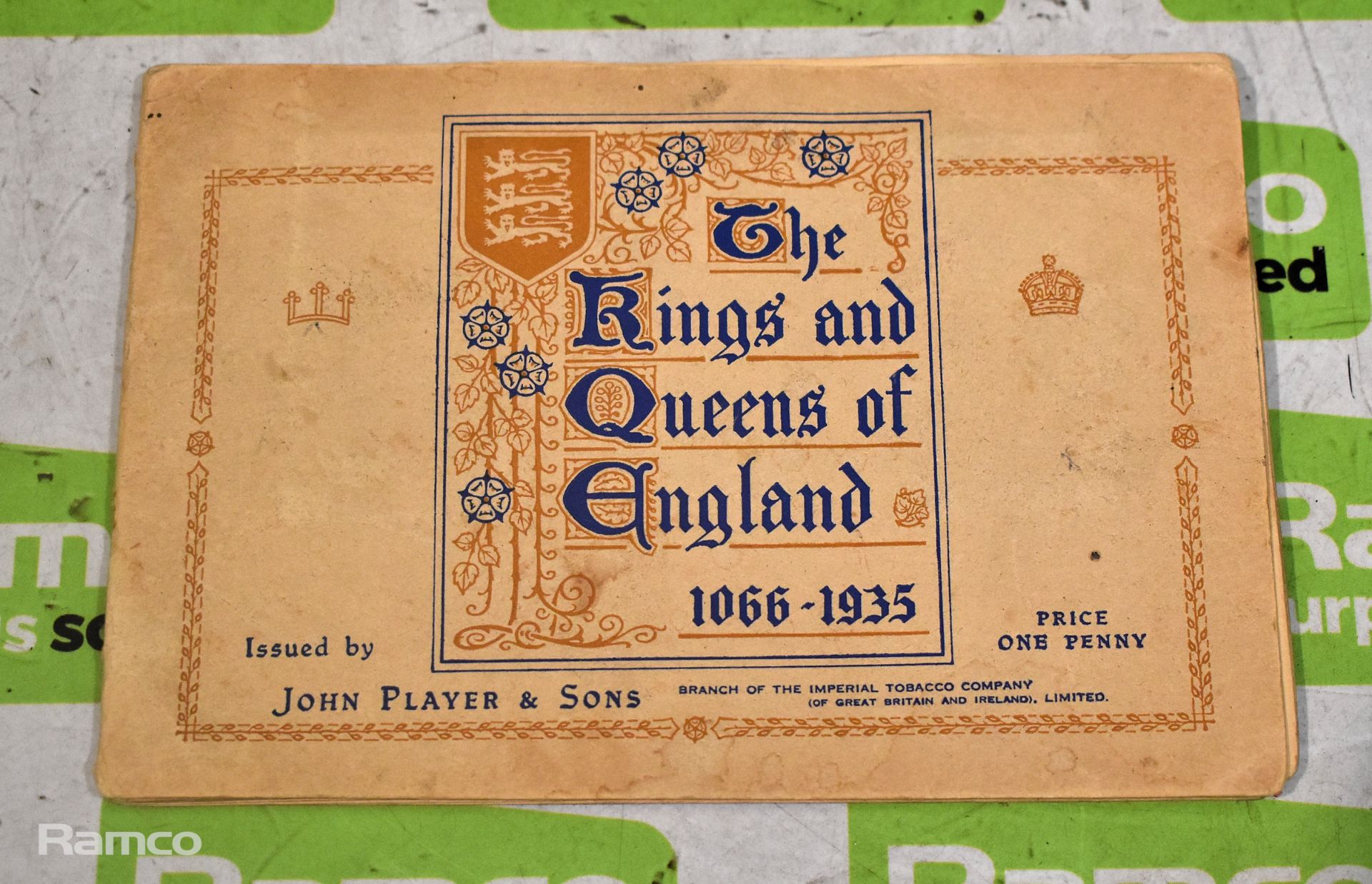 John Player & Sons - The Kings and Queens of England 1066-1935 picture card book