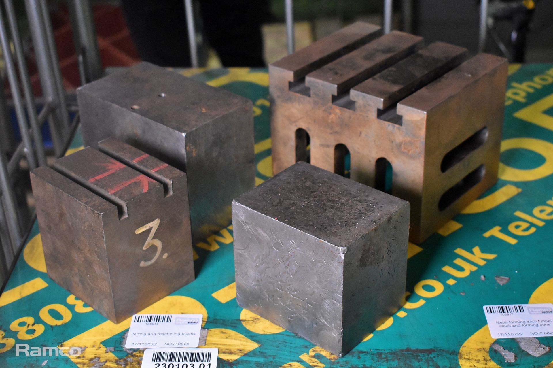 Milling and machining blocks