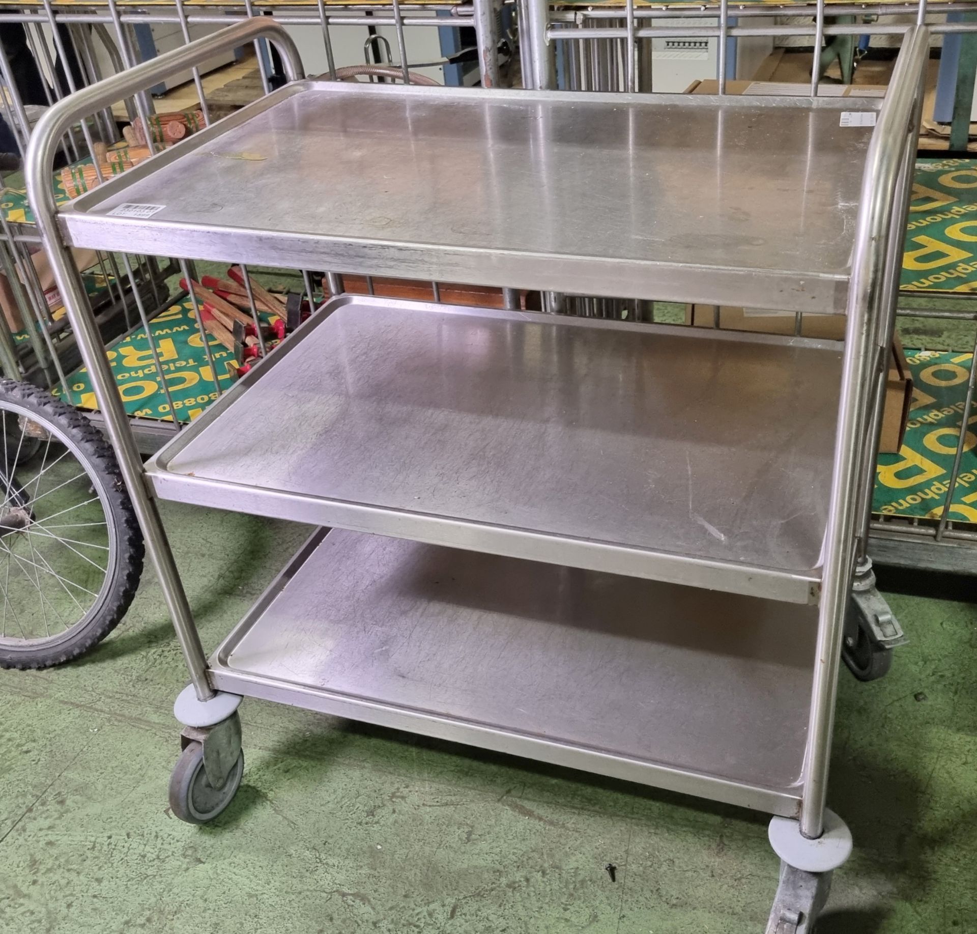 Stainless Steel Trolley with 3 Shelves - Image 3 of 3