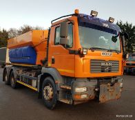 2008 (reg WX08 XLB) MAN TGM 26.330 6x4 with Schmidt Stratos 9m3 pre-wet gritter mount.