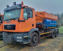 2009 (reg WP09 MXE) MAN TGM 26.330 6x4 with Schmidt Stratos 9m3 pre-wet gritter mount.