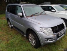 WV66 KNM - Mitsubishi Shogun, Diesel, Silver, 2017