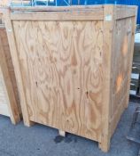 Wooden storage and shipping container - container size: 130x120x160cm