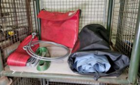 Rescue & survival equipment which include: matting, smoke stopper, steel cable & slings