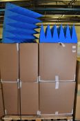 Anechoic Sound reducing foam panels - triangular prism design - 4 boxes - 2 panels per box