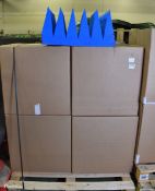 Anechoic Sound reducing foam panels - triangular prism design - 4 boxes - 2 panels per box