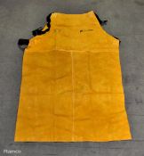 Micronclean Leather kevlar stitch class 2 welding apron size Large - 24x aprons
