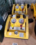 2x Vetter Hydraulic dual deadman line controllers for inflation safety systems