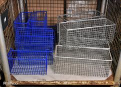 Metal baskets, 14 pcs