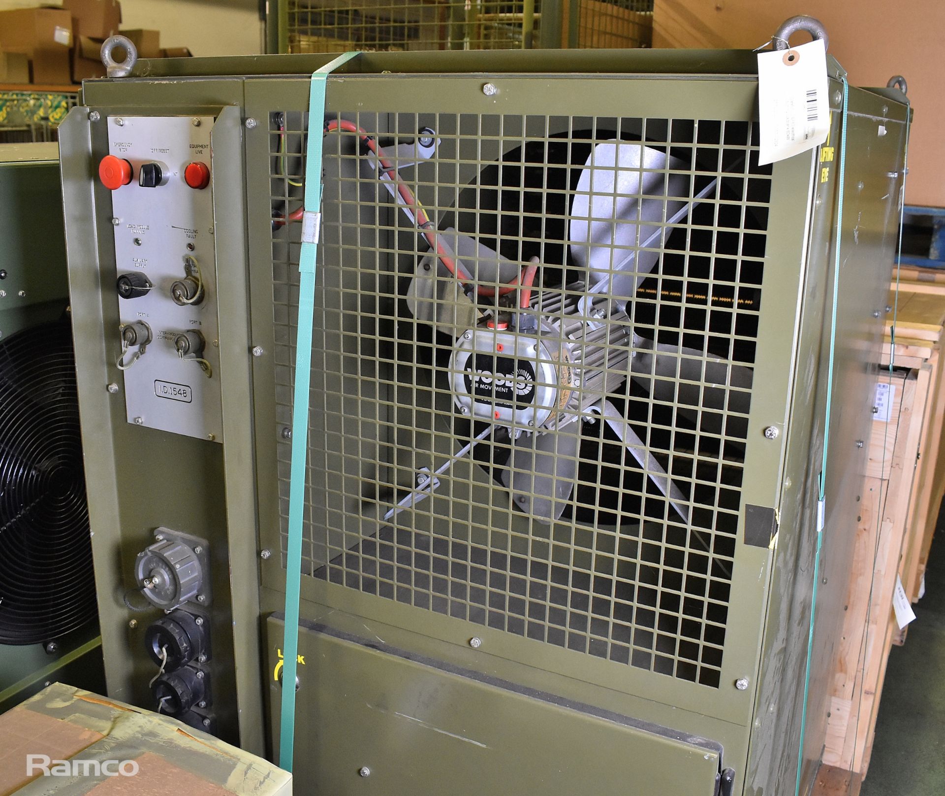 Crestchic DEF60 electrical dummy load bank 60kW with woods fan - Image 4 of 5
