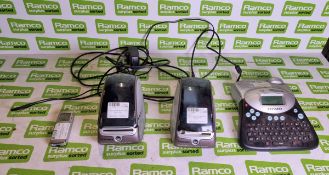 2x Dymo Labelwriter 400 turbo label printers, Dymo Label manager 350D barcode printer