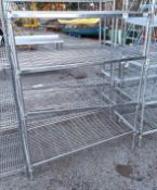 Wire racking/shelving 125x50x165cm