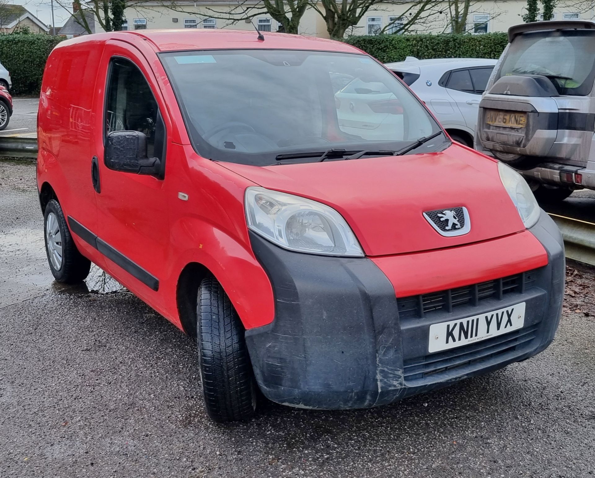 Peugeot Bipper S HDI 1.4L panel van - 81,716 miles - red - 2 seats - LGV for tax - 2011 plate