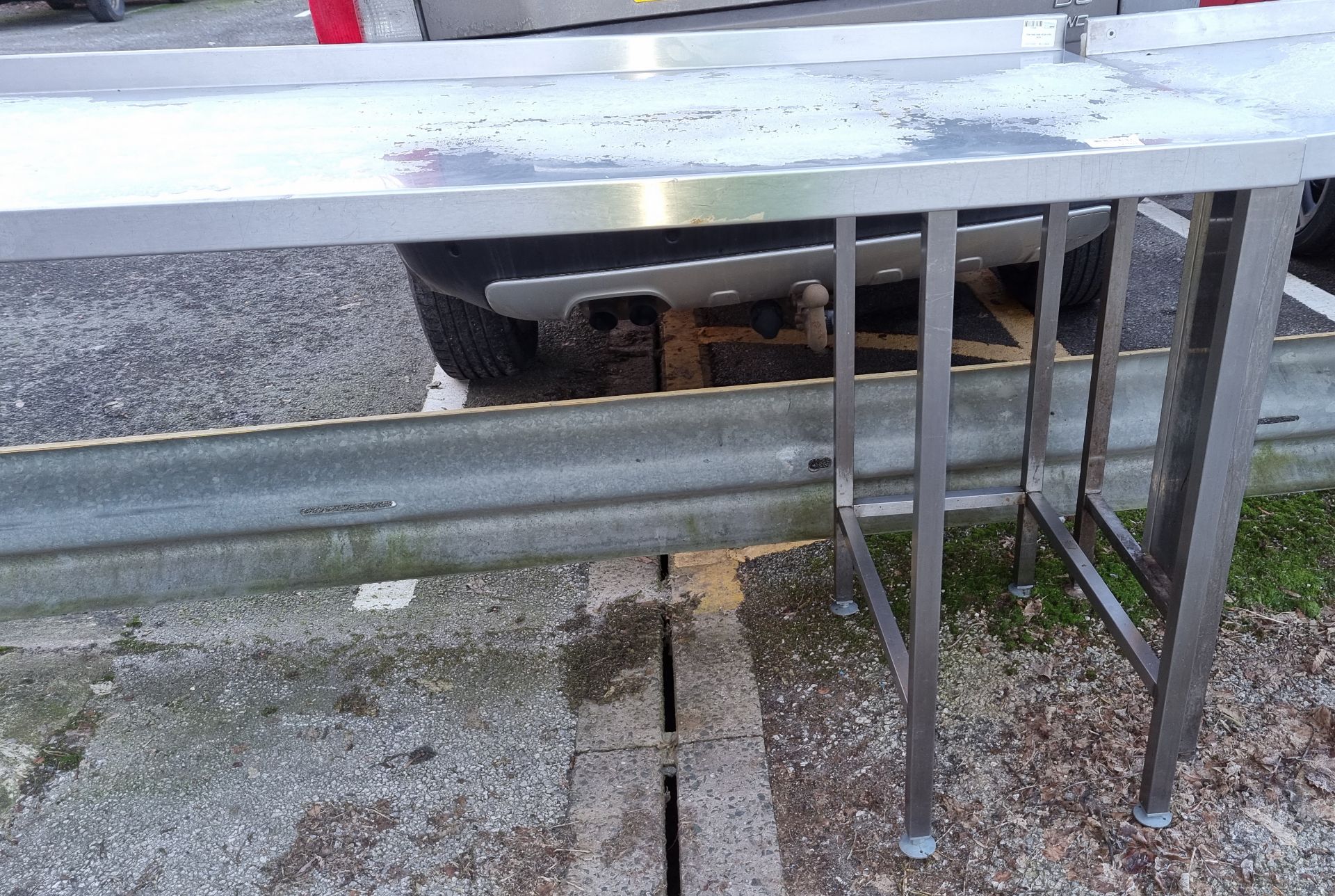 Stainless steel large prep table - L2600 x D750 x H940mm - Image 2 of 3