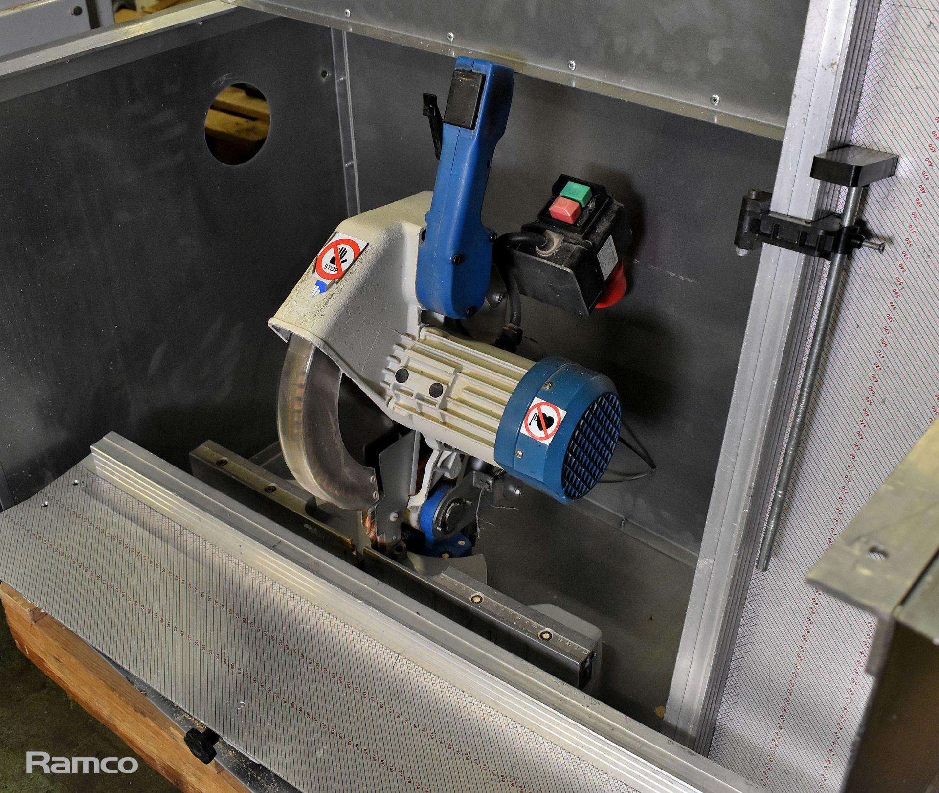 Omga T55 300 RR mitre saw with dust extraction hood