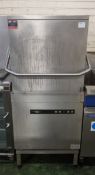 Hobart Ecomax Plus eco+H615SW stainless steel passthrough dishwasher 400v 7.20kW