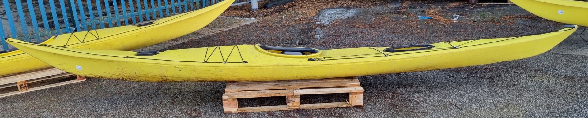 Valley Canoe Products single person kayak - approx dimensions: 500x60x40cm