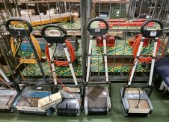 3x Nilfisk Advance CA240 compact floor cleaning scrubber dryers, Truvox International MW340 compact