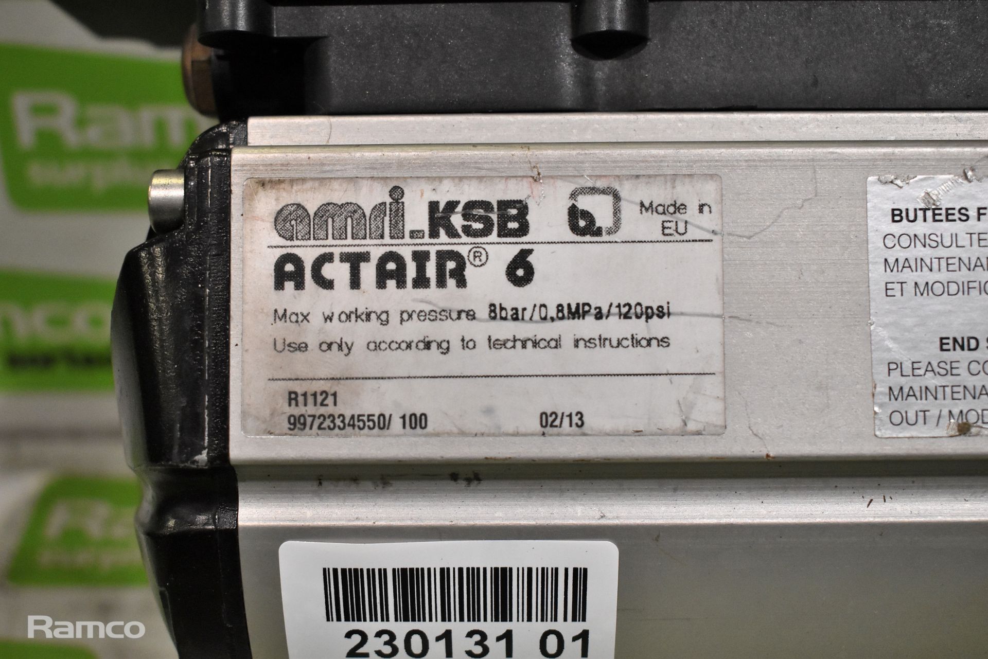 KSB Actair 6 pneumatic actuator with KSB Smartronic MA - Image 2 of 5