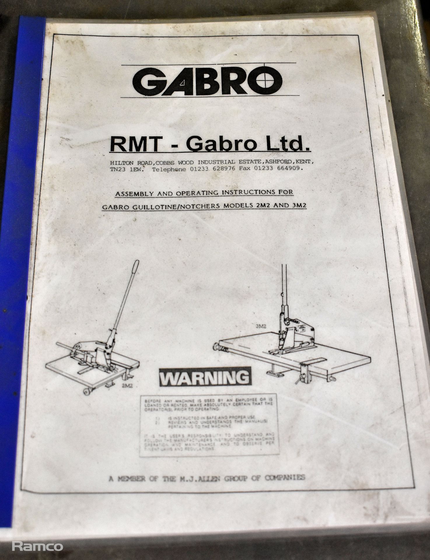 Gabro 3M2 guillotine/notcher - Image 4 of 6