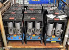 12x Space heaters - no outer casing - AS SPARES OR REPAIRS