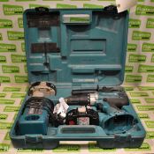 Makita MXT 8444D cordless drill 18V with 2x batteries/charger/handel/carry case