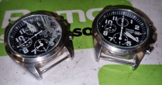 Pulsar chronograph 100M wrist watch, Pulsar chronograph 100M wrist watch - damaged glass face
