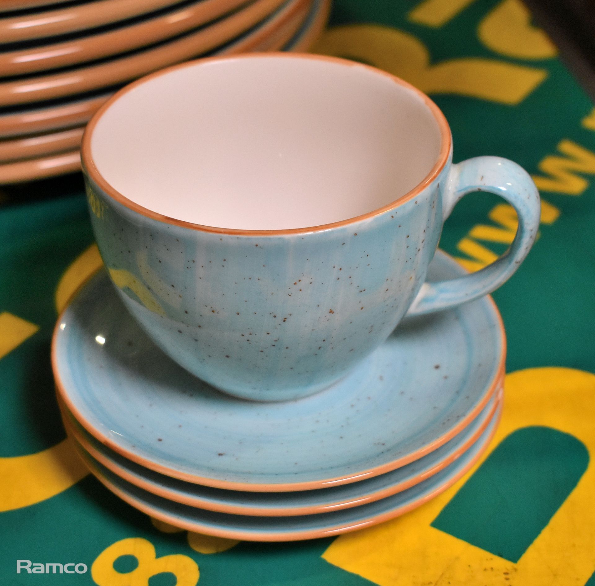 Bonna Premium Porcelain Aura Aqua crockery set: cups, saucers, plates and bowls - Image 3 of 4