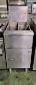 Pitco SG14T twin tank gas fryer