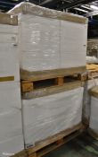2x Pallets of polystyrene type containers with lids at 55x49x40cm - 8 containers per pallet