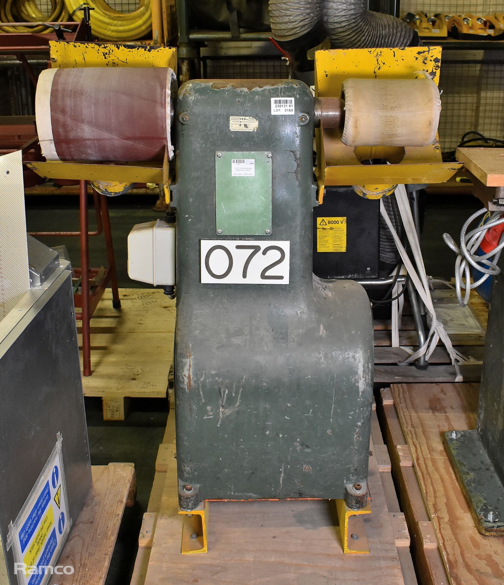 V.M.W Ltd double ended pedestal drum sander