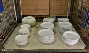 Plates and saucers of multiple makes and sizes - Art de Cuisine, Alchemy, John Lewis