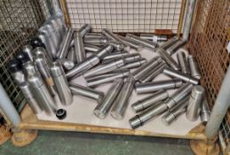Stainless steel thermal flasks in various sizes - unknown condition - approximately 80 pieces