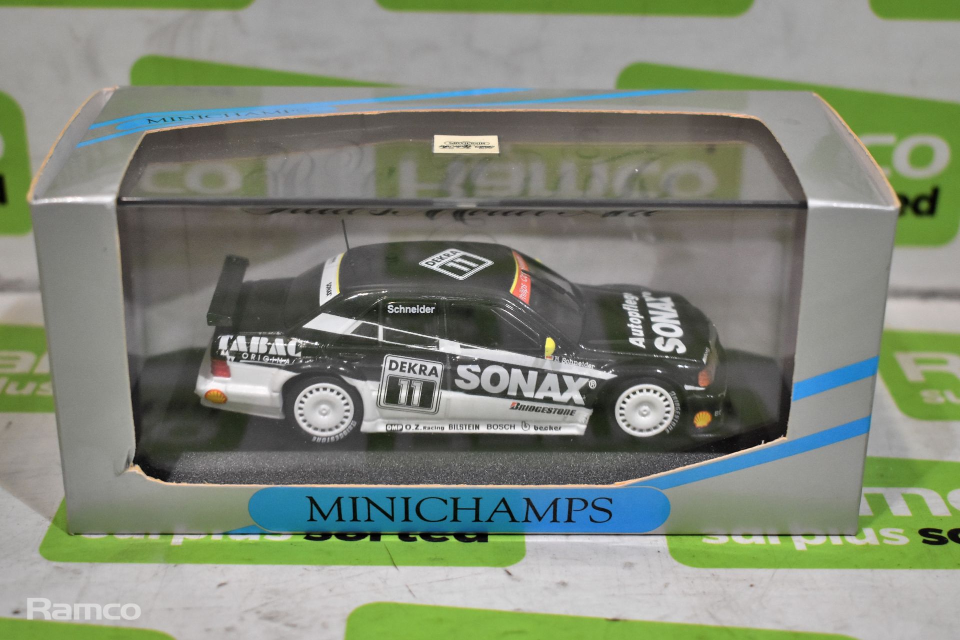 Minichamps Paul’s Model Art Mercedes 190 E KI. 1 - DTM ’93 – AMG Tabac/Sonax – B. Schneider – 1:43