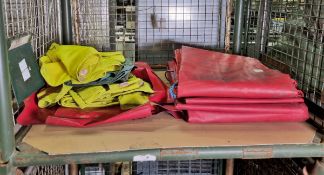Weber Hydraulik (hydraulic) Kevlar braided fibre carry sacks, Fire and Rescue large red carry sacks