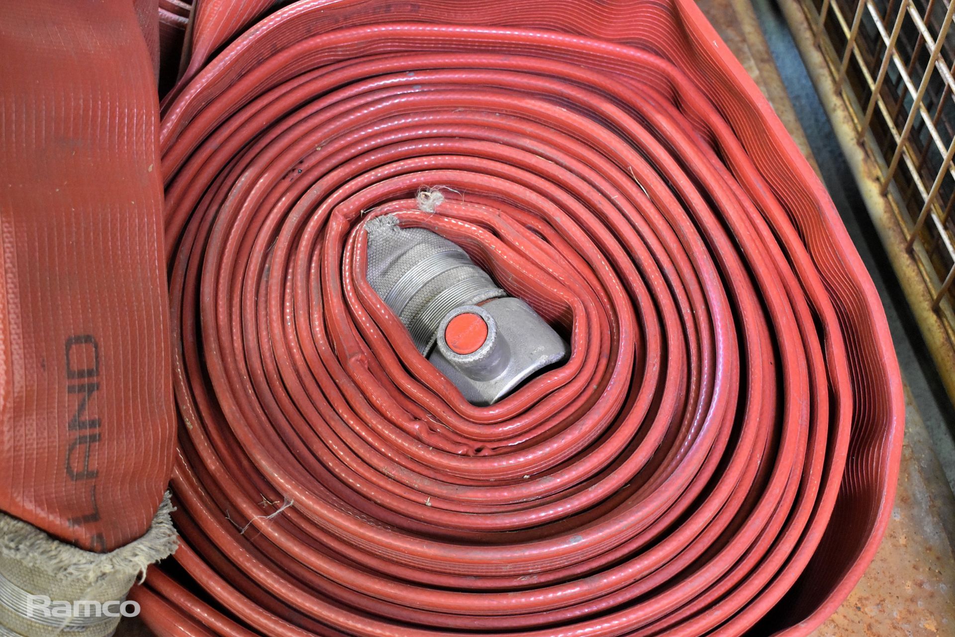 5x Angus Duraline BS 6391 2009 Type 3 31015 Layflat Fire Hoses - approx. 22.5m long, 70mm diameter - Image 3 of 3
