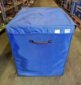 Blue padded wheelie case - 70x80x80cm