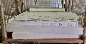 5x Power post Base 8 Plug Sockets with Surge Protector 240V