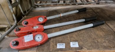 3x Dial 3/4" drive torque wrenches