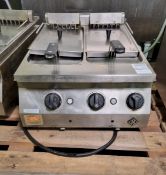 MKN London 2 electric, twin tank, countertop fryer