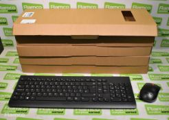 5x Lenovo Essential wireless keyboard and mouse sets