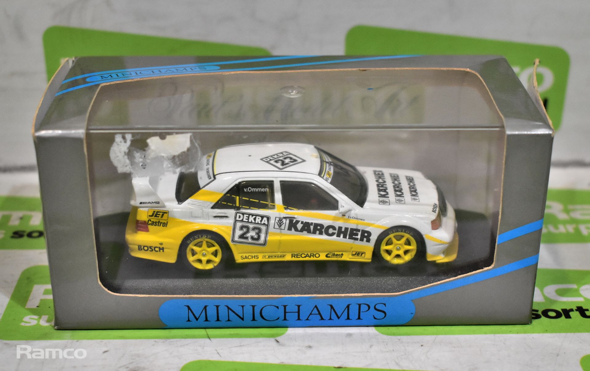 Minichamps Paul’s Model Art Mercedes 190 E Evo 2 – Team: MS-Karcher - v. Ommen – 1:43 metal model