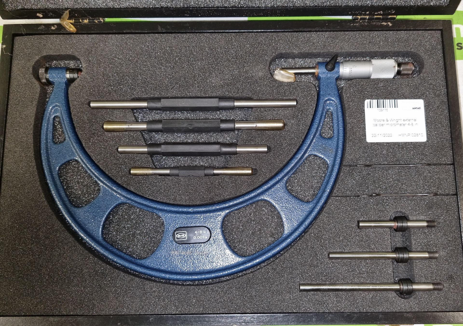 Moore & Wright external caliper micrometer 4-8 in - Image 2 of 4