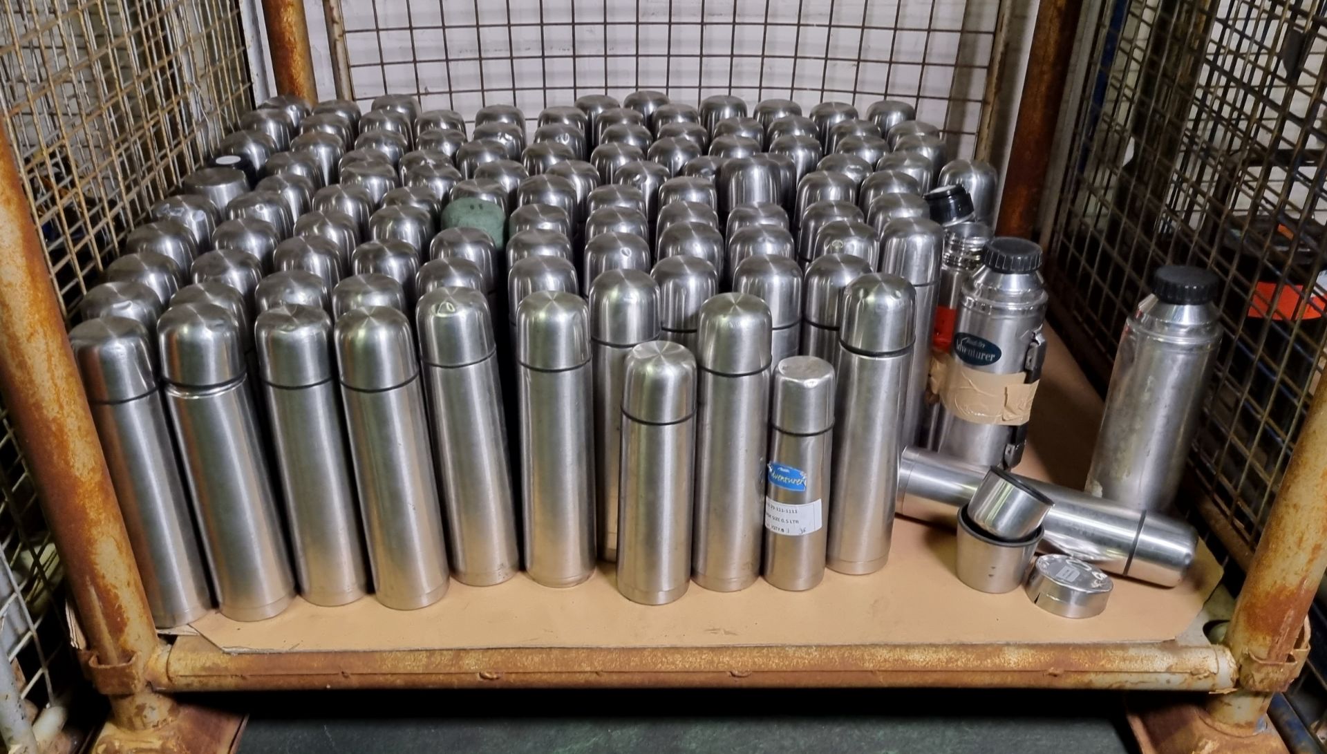 Stainless steel thermal flasks in various sizes - unknown condition - approximately 80 pieces - Image 2 of 3