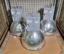 3x Hilclare single phase lights