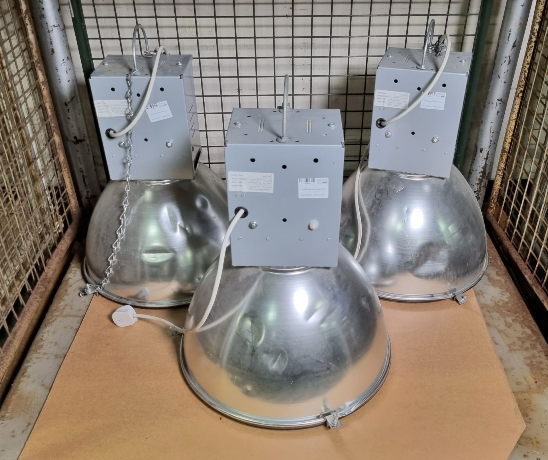 3x Hilclare single phase lights