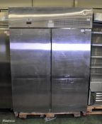 Foster PSG1350L stainless steel, upright, double door freezer
